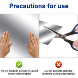 spiegelmuurstickers zijn gemaakt van nieuw, licht acrylmateriaal en pvc-folie 30x20