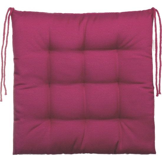 Stoelkussen / tuinzitkussen met 9-punts stiksel in verschillende uitvoeringen
