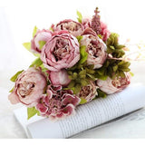 Artificial Flower, Peony, Fake Flower, Wedding Bouquet, Decoration, Family Table, Public, Car, Kitchen, Office, Garden, Indoor, Outdoor, Bridal, Green Area, Plants