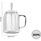 Kruidenpot met lepel, zegel, suiker kom, zout shaker, huishoudelijke kruiden fles, 380 ml, wit