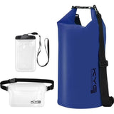 Dry Bag, donkerblauw, reisadapter