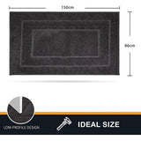 Dirt Trapper Mat voor gebruik binnenshuis, 86 x 150 cm, antislip en machinewasbaar, hondenmat, zeer absorberende welkomstmat voor vuile, natte schoenen en poten