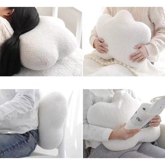 Kussen wit 50 x 35 cm