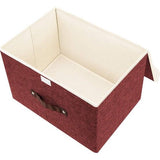 5 stuks opvouwbare opbergdozen met deksel, opbergdozen met deksel, dozen voor kleding, opbergdozen voor speelgoed, rek - rode wijn