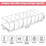 Set van 2 afneembare cosmetica-organizer, lade, 8 vakken, make-up-opbergdozen, beauty-organizer, make-up, opslag, make-up, transparante cosmetica, doos voor wastafel, badkamer