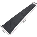 Parasolhoes, waterdichte grote parasolhoes, beschermhoes voor parasol met ritssluiting en verstelbaar trekkoord, lichtbestendige hoes van Oxford-weefsel (190 x 30 x 50 cm)