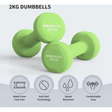 Halters, neopreen, korte halterset, kleine halterset (set van 2) voor dames, gymnastiek, yoga, pilates