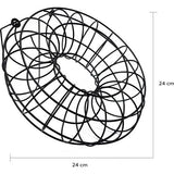 Vogelvoeders voor wilde vogels en tuinvogels-cirkelvormige vogelvoeders-zwart-Vogelaccessoires-vogelvoeders