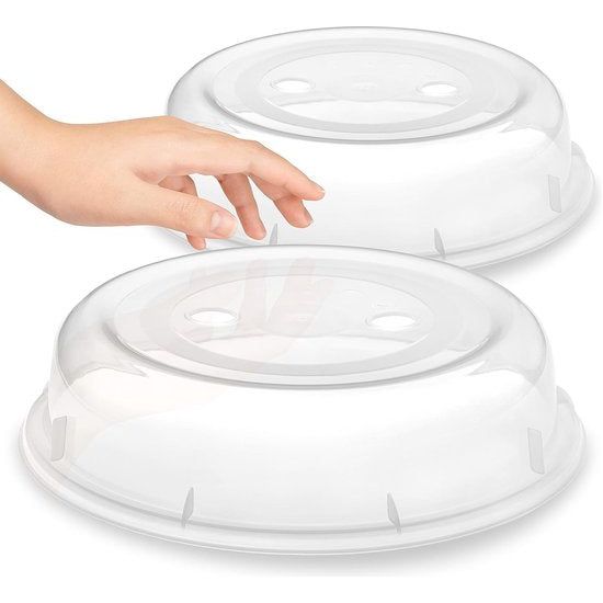 Magnetronafdekking, set van 2, standaard magnetronkap, diameter 26,5 x 6 cm, afdekhoes magnetron