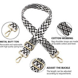 Pack of 3 Bag Straps for Changing, Adjustable Shoulder Strap for Bags, Shoulder Straps with Carabiner for Crossbody Bag Women and Men, Wide Strap