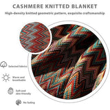 Gebreide deken met kwastje pied-de-poule boho geruite deken gebreide deken sprei gooien bankdeken decoratieve deken voor slaapbank 180x240cm