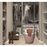 Grote wasmand, katoenen touw, mand voor dekens, kussens in de woonkamer, opbergmand voor speelgoed in de kinderkamer (bruin)