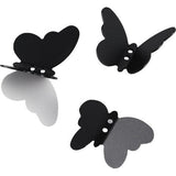 2 stuks zwarte jashaken, roestvrij stalen metalen kledinghaken, vlinderkleerhaken, vlinder-opberghaken, geschikt voor slaapkamer, badkamer en andere plaatsen