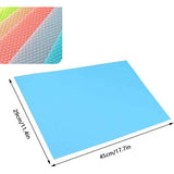 Antibacteriële koelkastmatten, anti-vocht, koelkastpad, anti-schimmel, antibacteriële koelkastmatten, wasbaar en doe-het-zelf, op maat te snijden, 10 stuks