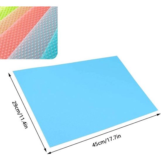 Antibacteriële koelkastmatten, anti-vocht, koelkastpad, anti-schimmel, antibacteriële koelkastmatten, wasbaar en doe-het-zelf, op maat te snijden, 10 stuks