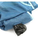 Plastic zakhouder, vuilniszakhouder, boodschappentas, plastic zakken, organizer, opvouwbaar, hangend, ademend, net-afvalzakken, herbruikbare plastic zakdispenser voor thuis en keuken, 2 stuks