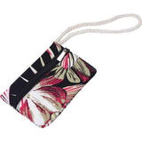 Grote strandtas met ritssluiting 58 x 38 x 18 cm verenopdruk shopper schoudertas strandstijl, zwart