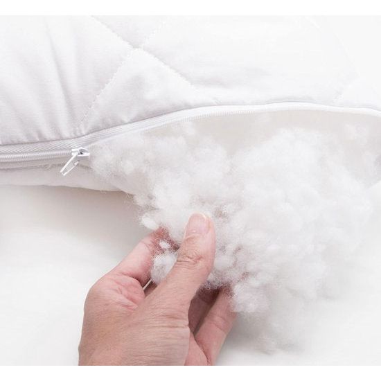 Set van 2 kussens, gemaakt van microvezel, in verschillende maten, geschikt om te wassen op hoge temperatuur, 50 x 50 cm.