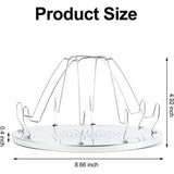 4 campingbroodroosters voor koken, campingbroodrooster voor gasfornuis, roestvrij staal, opvouwbaar broodrooster, mini-broodrooster, campingaccessoire met opvouwbare standaard voor picknick, reizen,