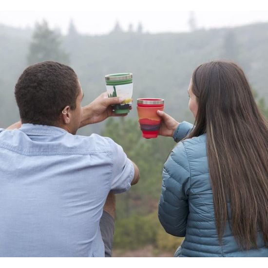 optionele containers; Dragbare, toekomstige, warme en koude dranken voor koffie, thee, smoothies, bier, cocktails, thee, woon-werkverkeer, camping, evenementen, inhoud 473 ml