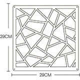 24 stuks hangende ruimteverdelers, hangend beeldschermpaneel, wandpanelen voor thuis, hotel, bar, decoratie