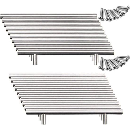 20 stuks 128 mm roestvrij stalen meubelgrepen boorgatafst geborsteld stanggreep railinggrepen roestvrij stalen buis 12 mm herbruikbaar