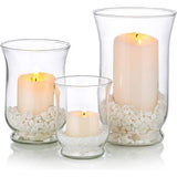 Orkaan Kaarsenhouder 3 Stks Glazen Pijler Kandelaar Clear Orkaan Vaas Kerst Halloween Centerpieces Fit voor Theelicht Votief Pijler Drijvende Kaars Bruiloft Tafel Eetkamer Tuin Decor