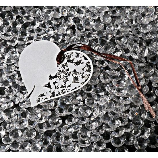 Diamonds Diamonds 12 mm, 500 g, ongeveer 1500 stuks, kleurloos, fonkelende diamanten, kristallen strooistenen, decoratieve edelstenen, kristallen diamanten