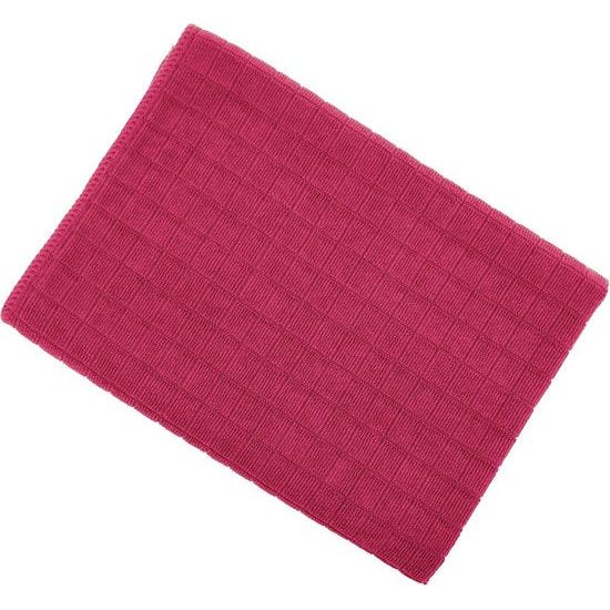 Set van 8 microvezel theedoeken, zachte, super absorberende en pluisvrije keukendoeken, 45 x 65 cm (roze)