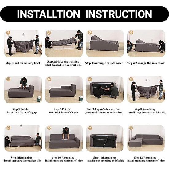 Bankhoes, hoekbank, L-vorm, links, rechts, stretch, 2-delige set met 2 kussenslopen, afneembaar, universeel, elastische bankovertrek, L-vormig (3-zits + 4 zits, aquamarijn)