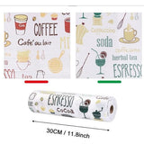 Schuifladenmatten voor keuken, 30 x 500 cm, antislip, met schuifladen, op maat te snijden, antislipmat, waterdicht, koelkastmat voor planken, kasten, laden, koelkasten, thuis, kantoor, rood, blauw