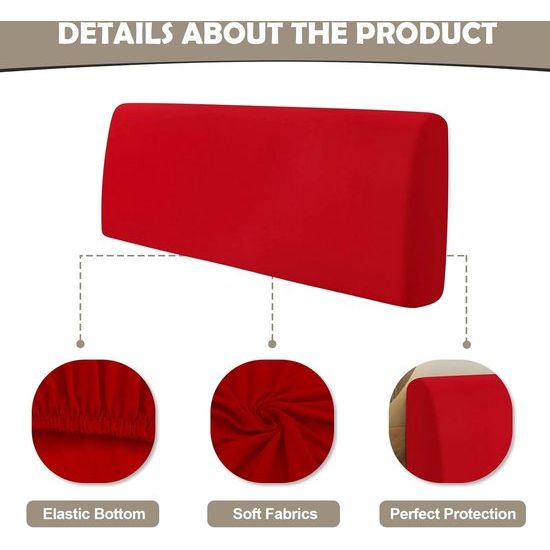 Hoes voor het hoofdbord van het bed, rekbaar, wasbaar, verdikt, spandex, all-inclusive stofdicht, hoofdbordhoes