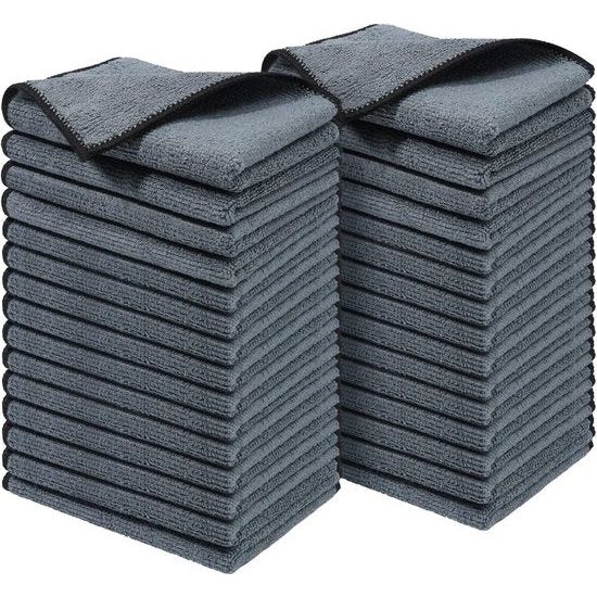 Microvezeldoeken, 30 stuks microvezel reinigingsdoekjes, 280 g/m², super absorberend, extreem zacht voor het onderhoud van auto, motorfiets en huishouden, 30 x 20 cm