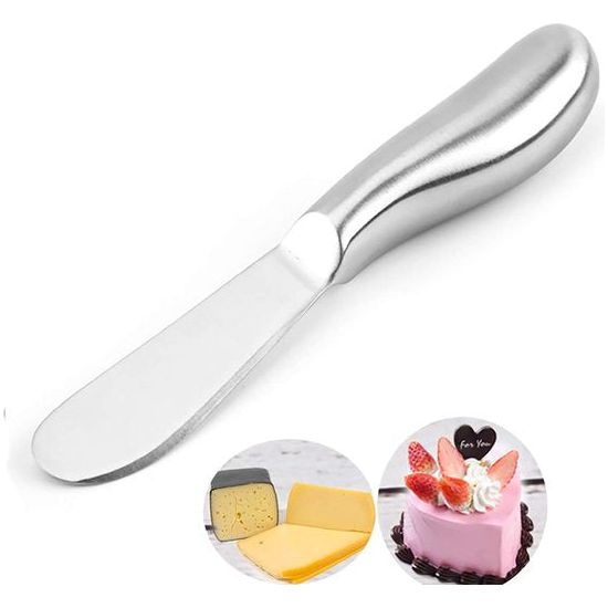 Botermes kleine set 4-delig kaasmes roestvrijstalen dessertmessenset Klein broodroommes 13,5 cm