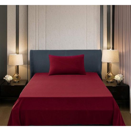 Eenpersoons dekbedovertrekset 100% katoen Eenpersoons hoeslaken 120 x 200 cm Bovenlaken 250 x 280 cm 1 kussensloop 50 x 80 cm Roze