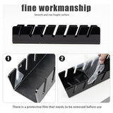 Hoedenhouder Cap houder - acryl hoedenstandaard opslag basecap houder, desktop baseballcaps organizer, voor de presentatie van honkbalpetten, kan worden opgeborgen, 7 hoeden opbergen, zwart