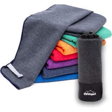 Microvezel handdoek, voor sauna, fitness en sport - strandhanddoek, sporthanddoek - 50x30cm - Antraciet