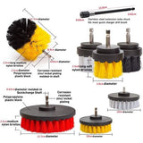 Borstelopzetstuk, boorset, 22-delig, boorborstelopzetstuk met polijstopzetstuk, accuschroevendraaier voor autovelgen, badkuip, wastafel, keuken, wielen, grill, tegels, keramiek, leer, bank