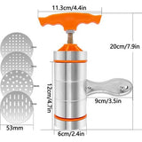 Pastamachine van roestvrij staal, pastamachine met 4 vormen, voor creatieve spaghetti in de keuken
