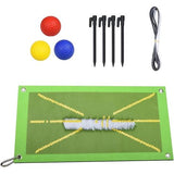 Golf trainingsmat voor Swing Detection Batting, Golf oefenmat voor binnen en buiten, draagbare Swing Accustrike Practice mat, hulpmiddel voor golftraining (één)