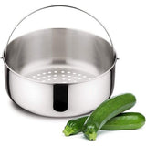 accessoires RVS stoomkorf maat 2, voor snelkookpannen 5 l, RVS 18/10, zilver, Ø18 cm