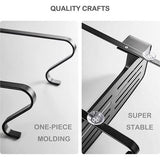 Doucheplank, glazen wand, badkamerrek, hangplank, doucheplank ophangen, hoekplank, doucheplank met stabiele zuignap en haak voor badkamer, keuken, opslag, aluminium, dubbele douchemand