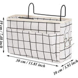 2 stuks multifunctionele bedtassen, bedorganizer voor bed, organizer om op te hangen, opbergtas voor hoogslaper, nachtkastje, met darthaken, voor boek, tijdschriften, afstandsbediening, mobiele telefoon enz