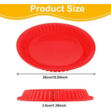 Siliconen bakvorm cakevorm siliconen bakvormen 26 cm siliconen laagcake bakvorm met siliconen kwast voor quiche pizza taart taart