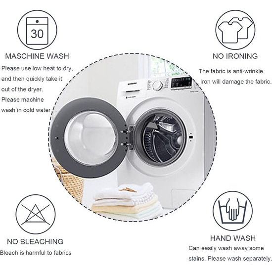 Jaotto - Universele stoelhoezen, stretch stoelhoezen - set van 6 moderne stoelhoezen - elastische duurzame stoelhoezen voor eetkamer decoratie - Blauwe Bladeren, 6 stuks