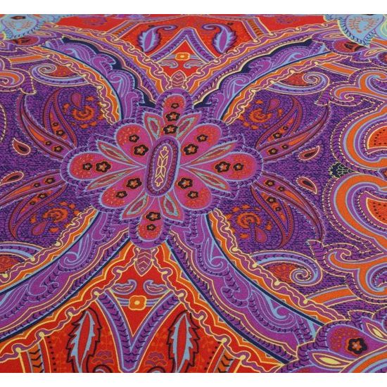 Bohemian beddengoed 3-delig, Boho, Indiase mandala, beddengoedset, renforcé met ritssluiting, dekbedovertrek en kussensloop 80x80 cm