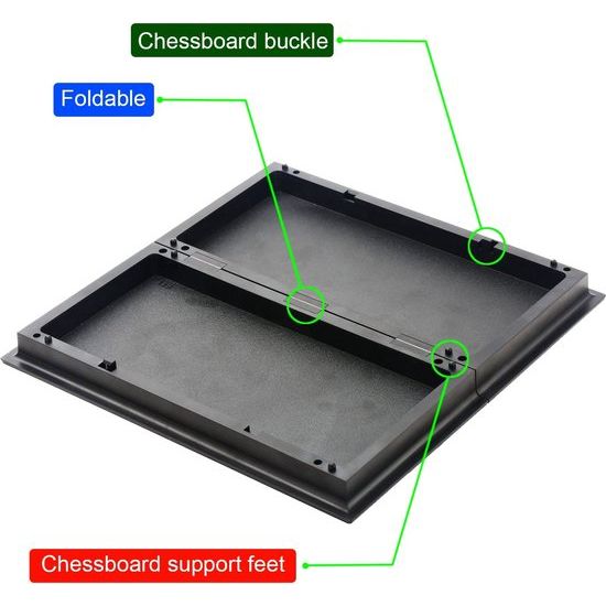 Magnetisch schaakspel met reisschaakbord en 2 extra koninginnen voor kinderen en volwassenen