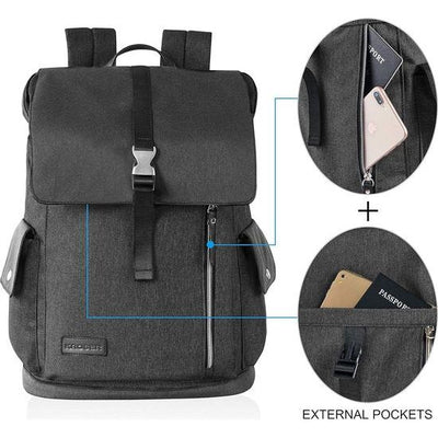 Clufar Laptoprugzak Heren 17,3 Inch met USB-oplaadpoort