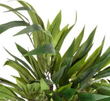 Kunstplant mango hoogte 130 cm groen 588 bladeren grote kamerplant mangoboom potplant boom kunstmatig
