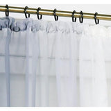 Gordijnen met kleurverloop, transparante voile, 2 stuks